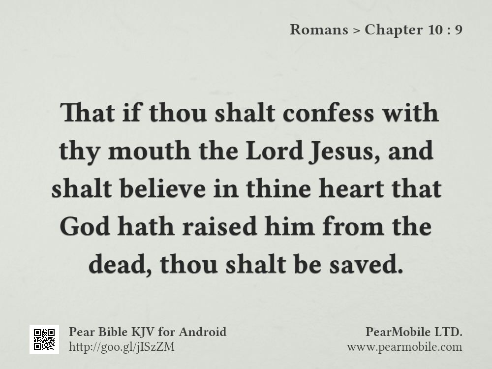Romans, Chapter 10:9